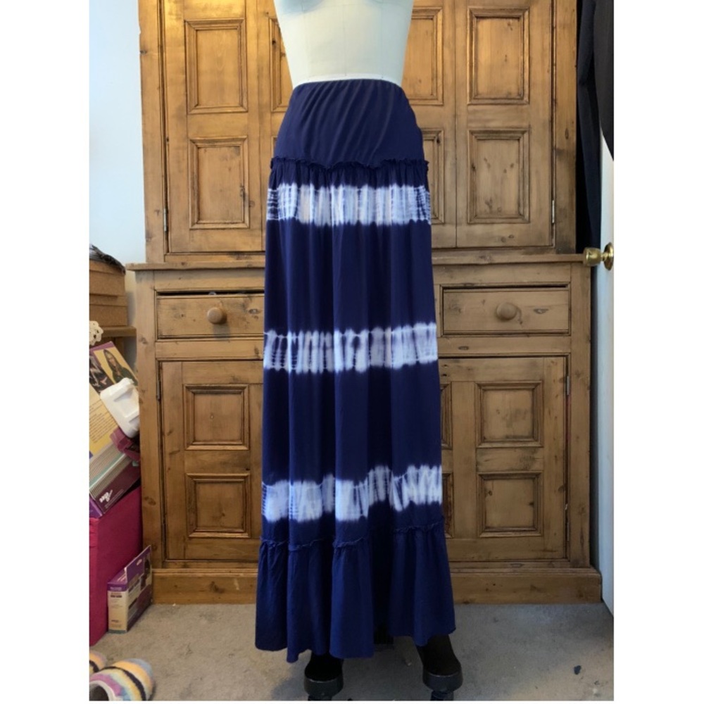Striped maxi skirt